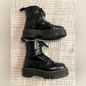 Dr. Marten Jadon leather platform boots